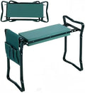 Foldable Garden Kneeler and seat with Gardening Tool Pouches Multi use Bench with Soft Kneeling Pad, Gardening Gifts for Women Men by Unknown