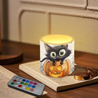 Halloween Day LED Candles All Saints' Day Flameless Hallowe'en Battery Operated Spider Web Bat Candles with 18-Key Remote Timer Set for Holiday Festival Table Decorations - Image 3