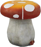 13.3”H Mushroom Stool Large Mushroom Statue Outdoor Garden Decor by HOUSINGOD