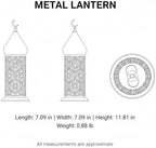 Hang or Display Moroccan-Style Metal Lantern with Gold Finish for Ambient Candle Lighting - Image 7