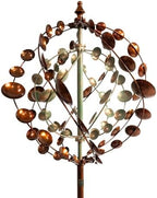 Wind Spinners Outdoor, 75" Large Metal Kinetic Wind Sculptures for Garden, 360 Degrees Swivel Yard Art with 2 Piece Welcome Flag Decoration by AAnleolife