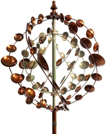 Wind Spinners Outdoor, 75" Large Metal Kinetic Wind Sculptures for Garden, 360 Degrees Swivel Yard Art with 2 Piece Welcome Flag Decoration by AAnleolife