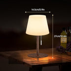 Gewiny Shower Lamp Battery Operated Outdoor Table Lamps Cordless Waterproof LED Dimmable Warm White and RGB Table Lamps Rechargeable Lamp Outdoor Lamps for Patio/Bathroom（Wood Grain） - Image 5