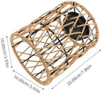 Solar Rattan Woven Hanging Lantern, Waterproof Garden Yard Decorative Light - Image 2