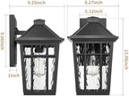 Darkaway 2pcs Outdoor Wall Lights, 14inch Large Exterior Lighting Fixtures - Image 3
