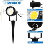 5W Spot Lights Outdoor 5000K Daylight White Flag Pole Light 12V~24V AC/DC LED Landscape Spotlights, Waterproof Low Voltage Landscape Lighting for Yard (8) - Image 7
