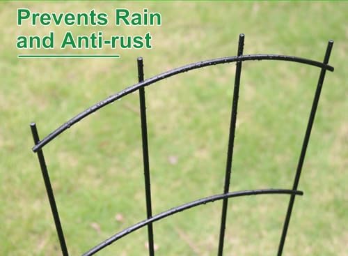 Mklsit 43" Tall Metal Plant Trellis for Climbing Plants Support, 4 Pack - Image 5