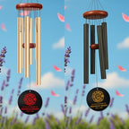 Personalized Firefighter Memorial Wind Chime – “in Loving Memory” Custom Name & Years – Golden Firefighter Emblem Tribute – Sympathy Gift for Firefighter Families, Colleagues & Everyday Heroes - Image 3