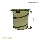 Fiskars Kangaroo Collapsible Garden Bag for Yard Waste, 10 Gallon Reusable Container for Lawn Care and Gardening - Image 6
