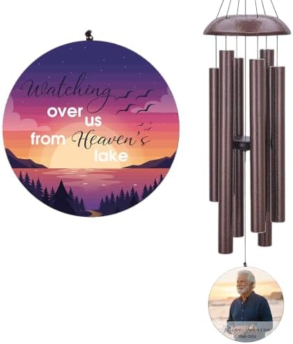 Personalized Memorial Wind Chimes Gift for Heaven Mom Dad by ExtrabilyOfficial