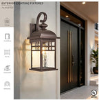 2-Pack Outdoor Wall Lights Fixtures ORB Finish Porch Lights Outdoor - Image 2
