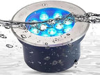 Submersible LED Fountain Light - IP68 Waterproof Underwater Pond Spotlight, 12/24V Low Voltage Outdoor Landscape Lamp, with Remote Control(12V,6w) by Unknown