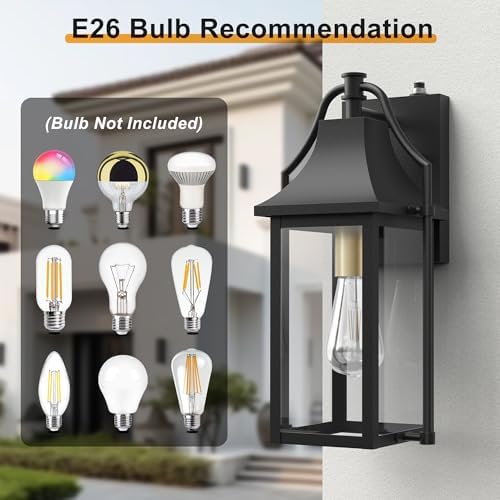 Dusk to Dawn Outdoor Wall Sconce, Waterproof Outdoor Porch Lights - Image 5
