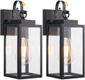 2 Pack 13" Dusk to Dawn Porch Light, Outdoor Wall Light with Clear Glass by RLdream