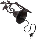 Rustic Vintage Cast Iron Wall Hanging Bell for Doorway Areas and Patios by Alipis
