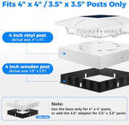 Peasur 20 Packs 4x4 White Solar Post Cap Lights Outdoor with 3 Modes - Image 5