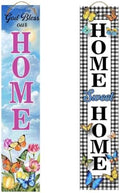 Briarwood Lane Spring Double Sided Reversible Pine Porch Leaner 47x9.5 Spring Home For Spring Porch Leaner by BriarwoodLane