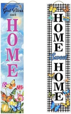 Briarwood Lane Spring Double Sided Reversible Pine Porch Leaner 47x9.5 Spring Home For Spring Porch Leaner by BriarwoodLane