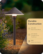 EDISHINE Low Voltage Landscape Lights, 5CCT Outdoor Walkway Lights 12 Pack - Image 3