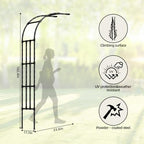 Half Side Garden Arch Trellis,1.97FT×8.53FT - Image 2