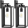 BesLowe 15" Large Upgraded Dusk to Dawn Outdoor Wall Lights, Matte Black by BringYourBrightFuture