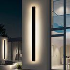 2 Pack Modern Outdoor Wall Light, 3000K Warm White 71inch LED Wall Sconce, IP65 Waterproof Exterior Lighting, Black Aluminium Minimalist Long Wall Lamp for Patio, Garage, Yard - Image 7