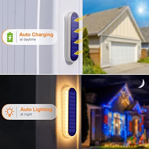 YiLaie Stick on Flat Solar Step Dock Deck Stair Lights Outdoor Waterproof - Image 2