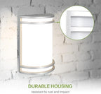 ASD LED Outdoor Wall Sconce, Nickel 120-277V 3000K 4000K 5000K ETL 2 Pack - Image 4