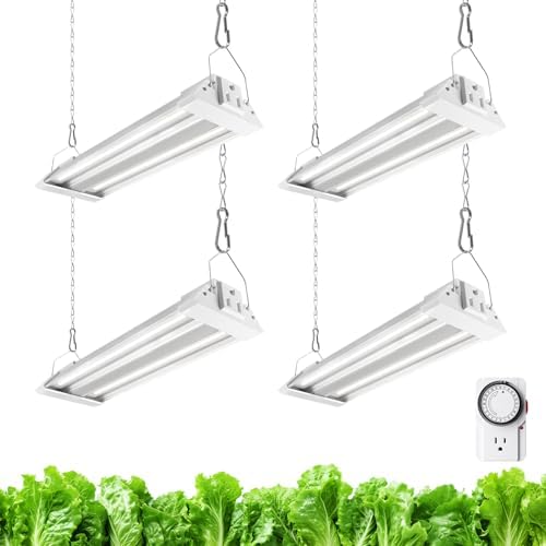 Barrina TX72 4FT Grow Light for Indoor Plants & TX18 1FT High PPFD 5000K Full Spectrum Grow Light Strip for Plant Shelves 4 Packs Bundle - Image 3