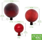 Achla Designs 10" Gazing Globe, Red - Image 7