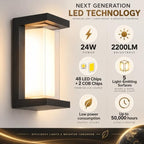 Outdoor Wall Lights, Outdoor Lights for House, 2200LM 3CCT Dimmable IP65 - Image 5