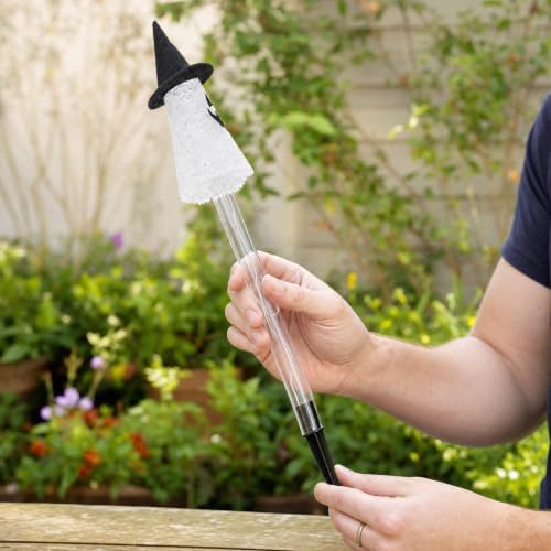 Dazzle Bright Solar Halloween Pathway Lights Outdoor, 6 Pack LED Ghost Stake Lights Waterproof Halloween Decoration, Solar Powered Landscape Light for Walkway Patio Yard Garden Porch Decor - Image 6
