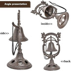 Sungmor Classic Cast Iron Tabletop Hand Bell Dinner Bell - Lovely Squirrel Shape Service Bell - Wrought Iron Rattle Table Ornaments - Perfect for Restaurant Bar Cafes - Image 4