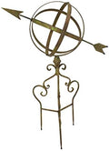 Large Metal Garden Sphere with Arrow and Stand by UD