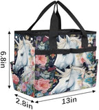 Unicorn Garden Tool Bag Organizer Heavy Duty Funny Unicorn Gardening Tote Bag with 10 Pockets for Women Men Gardening Gifts - Image 4