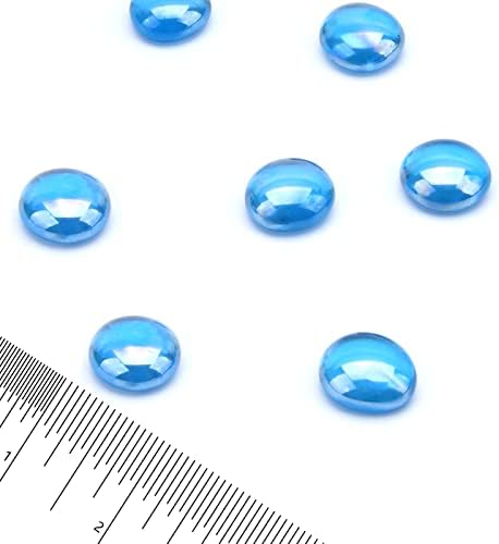 GasSaf 3/4 Inch Caribbean Blue Luster Fire Glass Beads, 20 Pound - Image 2
