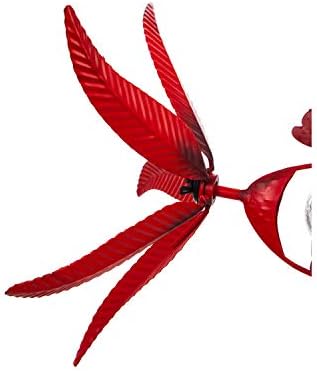 Evergreen Garden 38" H Solar Cardinal Staked Wind Spinner Garden Décor and Accessories for Home and Yard - Image 6
