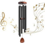 45 in Wind Chimes for Outside Deep Tone, Large Wind Chimes 6 Aluminum Tubes by Litu