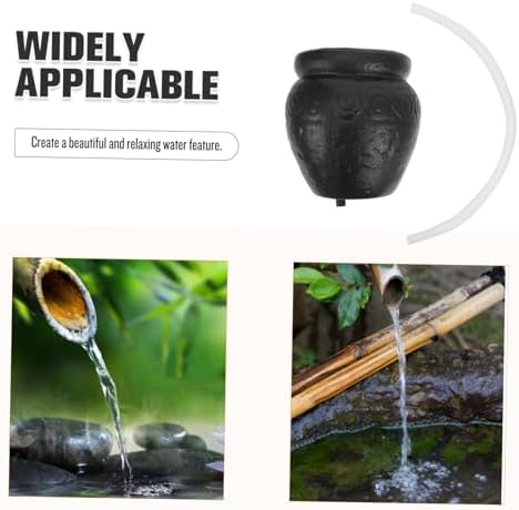 Ceramic Fountain Jar for Outdoor Water Circulation, 8mm Tube - Image 4