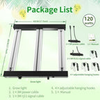 Grow Light FARMLITE 120W Grow Lights for Indoor Plants Full Spectrum LED Growing Light Plant Hanging Growing Bar Lamps Seedling Daisy Chain Dimmable Board 2x2ft Coverage (120, Watts) - Image 5