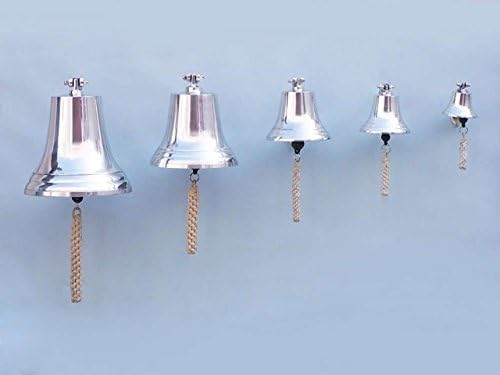 Hampton Nautical BL2021-7C Chrome Hanging Harbor Bell 5” - Nautical Decor - Nautical Home Decoration - Image 6