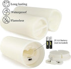 Enpornk Set of 24 Flameless Led Battery Opeated (D2.2'' x H4''5''6'') Waterproof Outdoor Indoor Candles with 10-Key Remotes and Cycling 24 Hours Timer - Image 4
