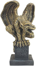 Design Toscano Abbadon Gothic Gargoyle Indoor/Outdoor Garden Statue on Celtic Base, 12 Inches Tall, Cast Stone Resin, Two Tone Stone Finish - Image 2