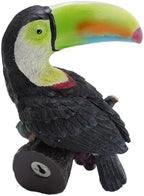 Outdoor Statue Toucan Tree Hugger Outdoor Statues Exotic Bird Sculpture Garden Decor - Image 5