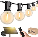 Svater Solar String Lights Outdoor Waterproof LED 75 FT, Remote Dimmable by Svater