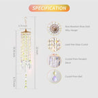 Crystal Wind Chimes Rainbow Suncatcher for Window, Garden, Patio Decor - Image 2