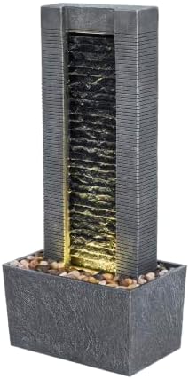 Teamson Home Outdoor Water Fountain, Freestanding Stone Look by TeamsonHome