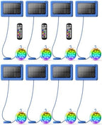 Solar Pool Lights,Underwater IP68 Pool Lights with Remote Control,1800mAh Solar Powered Panel with Brighten 48LM, Color Changing for Above Ground Pools/Inground Pools-8 Pack-Blue by Vovamo