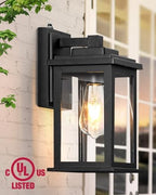VIANIS Dusk to Dawn Outdoor Lights for House, Black Outdoor Light Fixture, Waterproof Exterior Lighting Fixtures Wall Mount, Outdoor Wall Lights for House, Garage, Garden, Porch,Hardwired, Non-Solar - Image 3