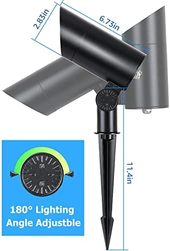 SUNVIE 30W Outdoor LED Spotlight 120V Waterproof Landscape Spotlights 3000LM Ultra Bright Spot Lights Outdoor 3000K Warm White Landscape Lights with 6 FT Cord for Flag Pole Tree Yard Path Garden Decor - Image 7